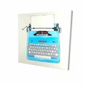 Fondo 12 x 12 in. Blue Typewritter Machine-Print on Canvas FO3339476